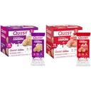 Quested Cookies Twin Pack עם עוגת יום הולדת 1g סוכר 10g חלבון 2g Net פחמימותten Glu 8 Count and Strawberry Cake 1g סוכר 10g חלבון 2g Net פחמימותten חינם 16 עוגיות