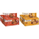 Quest Hero Proteins, Crispy Chocolate Carmel Pecan ושוקולד Peanut Butter, 15-18g חלבון, 1g Sugar, 12 Count