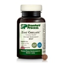 תהליך סטנדרטי Zinc Chelate - מציע תמיכה טבעית ואיידס בריאות העור - מקור מצוין של Zinc - Gluten-Free, non-Dairy & Non-Soy - 180 טבליות