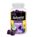 Elderberry באוויר + Zinc & ויטמין C חניכיים למבוגרים, Immune תומך ויטמין D & Zinc חניכיים עם ויטמין C D & E - 50 מסטיקנים, Elderberry פלמור