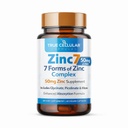 Zinc7: 7-in-1 Zinc Complex 50 מ"ג - אמצעי מניעה מקסימליים עבור הגנת החיסון, Deep Sleep & All-Day Energy