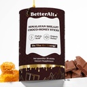 Better Alt Chocolate Shilajit Honey Sticks 75% Fulvic Acid & 85 + Trace מינרלs שוקולד רווי Raw Honeyn Shilajit אנרגיה Booster 30 Sticks Natural Stamina & Endurance Support