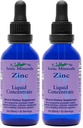 Edon Ionic מינרליםs נוזלי Zinc Concentrate - Ionic Zinc תוספת טיפות עבור מבוגרים וילדים, תמיכה מערכת החיסון, שיער ועור, Liver ו Kidney Health, Relieves Stress - 2 oz (Pack של 2)