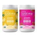 Ultima Replenisher Electrolyte אבקת לשתות Mix Bundle - סוכר חינם - Lemonade ו Raspberry, 90 משרתים - אבקת הידרה - 6 Key Electrolytes ו- Trace מינרלים - Keto Friendly, non-GMO