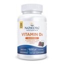 Nordic Naturals ויטמין D3 Gummies, Wild Berry - 120 חניכיים - 1000 IU ויטמין D3, 1.4 מ"ג ברזל - טעם גדול - עצמות בריאות, Mood & Immune System Function - Non-GMO - 120 משרתות