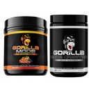 Gorilla Mind Pre Workout (Fruit Punch) + Creatine (100  משרת) - מקיף עבור כוח משופר, כוח Output, ואת גודל השרירים