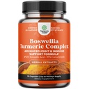 Boswellia לחלץ קפסולות עם Turmeric - Advanced Immune Health Support תוסף - Turmeric & Boswellia Serrata קפסולות 500 מ"ג עבור Body Detox & Health Joints - הרוזן 90