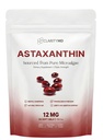 Astaxanthin 12mg Antioxidants תוסף - Natural Microalgae Source - Lipid- Based Softgel for Enhanced Absorption - קוגניטיבי, חזון ותמיכה משותפת - 30 Softgels (Pack of 1)