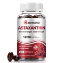 BeWORD Astaxanthin 12 מ"ג עם שמן MCT, 60 / 120 Softgels 2-Month אספקה | Premium Antioxidant תוספים | Natural Microalgae, Triple Power | תמיכה ב- Skin & Eye
