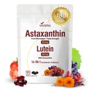 Vivo Nu 14-in-1 Astaxanthin 24mg & Lutein 40 מ"ג עם תוספי Zeaxanthin, 6 חודשים אספקה, מקור Microalgae טרי, Gluten Free Non-GMO, תומך העין, העור, אנטי-חמצן, 180 Softgels, 1 Bag