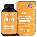 WellPath Astaxanthin 12 מ"ג Softgets | טבעוני Astaxanthin תוספי מ Microalgae | Antioxidants for Skin Hydration, Ambiity and Eye Health