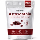 Rovina Astaxanthin 12 מ"ג Softgels, Antioxidant תוסף עבור Daily Wellness, Immune, Eye & Skin Support, Joint, Internal Circulation, Non-GMO, Gluten Free - 200 Softgels (1)