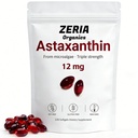Astaxanthin 12mg, Natural Astaxanthin תוספי Algae, 120 Softgels 4 Monteh Supply