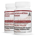 TURNER New Zealand Astaxanthin Power with UAF1000+, תוסף Antioxidant, 12mg Astaxanthin, 60 משרתים, 2 בקבוק