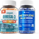 אומגה 3 חניכיים 1280 מ"ג + Methylene Blue Gummies עבור האדם