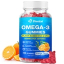 אומגה 3 טבעוני עבור מבוגרים - סוכר חינם, Algae- Based DHA 600 מ"ג ו EPA 300 מ"ג, עם ויטמין A, C, E, Zinc - אומגה 3 שמן שמן דגים אלטרנטיבי, 60 הרוזן
