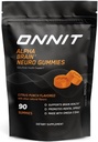 OnNIT Alpha Brain Neuro Focus Gummies, Igen Non-GMO Tested Veganmies עם אומגה 3s Lutein Zeaxanthin ו Caffeine, Brain Eye ו- Focus for Men and Women, Citrus Punch, 90 Count Countin Zeaxanthin ו- Caffeine, Brain Eye and Focus for Men and Women, Citrus Punch, 90 Counte