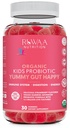 RUWAA NUTRITION Kids Organic Probiotics for Digestive Health, Immune Support, Constipation, Bloating. 2.5 מיליארד CFU, Strawberry Flavor, Chewable Probiotics for Children Ages, 30ct (1)