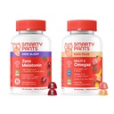SmartyPants Kids Daily & Nighttime All Bundle: Multivitamin + Sleepmies with L-theanine, Lemon Balm & Magnesium - Drug-Free, Non-Habit Forming, 60 Count (Pack of 2)