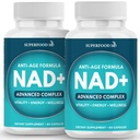 NAD+ תוספת Liposomal + Resveratrol עבור נשים וגברים, Astaxanthin, CoQ10, Alpha Lipoic Acid, תה ירוק 120 הרוזן