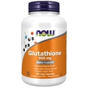 Now Foods Supplements, Glutathione 500 מ"ג, עם Milk Thistle Extract & Alpha Lipoic Acid, Free Radical Neutralizer *, 120 קפסולות Veg, Beige