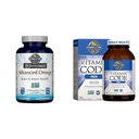 גן החיים ד"ר פורמולה מתקדם שמן דגים אומגה ו- Multivitamin עבור גברים - ויטמין Code Men's Raw Food תוסף עם Probiotics, Vegetarian, 240 קפסולות