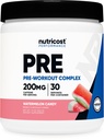 אבקת מזון Pre-Workout (Watermelon Candy) 30 משרתים - GMO-Free, Gluten-Free, Vegetarian