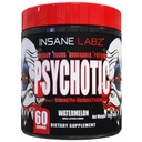 Insane Labz Psychotic, High Stimulant Pre Workout אבקה, אנרגיה מתקדמת, מיקוד וסוף עם Beta Alanine, Creatine Monohydrate, DMAE, 60 Srvgs, Watermelon Watermelon