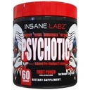 Insane Labz Psychotic, High Stimulant Pre Workout אבקה, אנרגיה מתקדמת, להתמקד אנדורנס עם Beta Alanine, Creatine Monohydrate, DMAE, 60 Srvgs, פירות