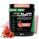טרום JYM Stim Free Watermelon Strawberry טרום-Workout אבקת, Creatine, No Caffeine, Citrulline, Betaine, BCAA's, Turine, Alpha-GPC, Huperzine, 30 משרתות