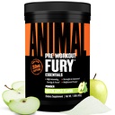 Animal Fury Pre Workout אבקת - ירוק אפל, 350 מ"ג קפאין, BCAA Amino Acids, 2g Beta Alanine, Citrulline & Tyrosine, אנרגיה, פוקוס, כוח, כוח, סיום, Preworkout עבור גברים ונשים, 30 משרתים