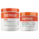 אבקת עבודה מוקדמת, Sour Apple + Genius Micronized Creatine Post Workout אבקה