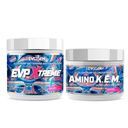 Evogen EVP Xtreme NO Amino K.E.M. Bundle - טרום עבודה אבקה & EAA / BCAA משאבה Volumizer עבור צמיחה שרירים, הידרציה וביצועים | Sour Candy