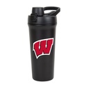 FANMATS NCAA 26 oz Stainless Steel Shaker Bottle - Leak-Resistant Flip-Top Lid | Sleek Team Design