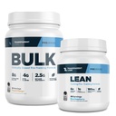 Transud Labs Bulk Pre-Workout (30 משרתים, Peach מנגו) & Lean Pre-Workout (30 משרתים, Blue Raspberry)