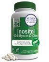 Health Thru Nutrition Inositol Supplement 40:1 Myo-Inositol to D-Chiro-Inositol Ratio 2050mg Per Serving | 120 Capsules | Certified Vegan | Non-GMO