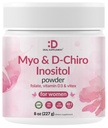 Myo-Inositol & D-Chiro Inositol Supplement Powder for Women | 40:1 Ratio with Methylfolate, Vitamin D3 & Vitex | Supports Hormonal Balance & Ovarian Health | Non-GMO | 8oz (109 Servings)