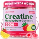 Creatine עבור נשים, Creatine Monohydrate חניכיים עם Collagen, ויטמין D3 & Calcium עבור השרירים, Booty & Energy, Flavored Sugar Free Creatine Gummies Post & Preout תוספי עבודה עבור נשים, 120 Ctttcium עבור השרירים, 120 Ctttttttttcium, 120 Ctttttttttttttttcium סוכר חינם סוכר חינם סוכר חינם סוכר חינם קריפט