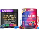 Creatine Monohydrate חניכיים עבור גברים ונשים, 9000MG Creatinemies סוכר חינם - BCAA 2:1, B12 B6 עבור כוח Boost, Focus & Endurance, טבעוני, non-GMO