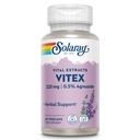 SOLAרי Vitex ברי לחלץ 225 מ"ג - תוספת Chasteberry לנשים - תמיכה הורמונלית מסורתית - Chaste עץ ברי - טבעוני, מעבדה מאומת - 60 משרתים, 60 VegCaps