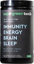 100% טבעי ירוק אבקת סופר מזון - תוספת יומית עם 38 Superfoods, ויטמינים ומינרלים - תומך אנרגיה, מתח ותחמושת - 30 יום אספקה - 360 גרמים (1 Tub)