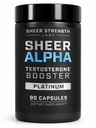 Sheer Power Labs טסטוסטרון Booster T-Booster עבור גברים - קלינית Backed Dose, חזק פורמולה - מיוצר בארה"ב - תערובת Premium של Fadogia Agrestis Tongkat Ali ו Shilajit. 30 משרתים