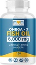 אומגה 3 שמן דגים עם מקסימום EPA DHA - תמיכה המוח, Liver, Heart & Immunity - מיוצר בארה"ב - 150 Softgels