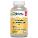 SOLAרי ויטמין B Complex 100 מ"ג - אנרגיה סלולרית, עצבנות ובריאות הלב - לוכד את כל 8 B Complex ויטמינים - ויטמין B12, B1, B2, B3, B6, Niacin, Folic Acid ו- Biotin - טבעוני, 275 משרתים