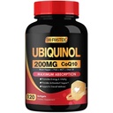 DRFOSTER Coq10 Ubiquinol 200 מ"ג, Coq10 200 מ"ג Softgels, Max Absorption Ubiquinol עם ויטמין E & PQ & Black Pepper, Powerful Antioxidant, 120 Softgels