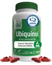 Ubiquinol 100 מ"ג 120 Softgels כמו קנקה QH מופחת CoQ-10 | סטבילד - 3rd Party Tested | Enhanced Bioavailability | Cardiovascular & Mitochondria function Support