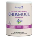 Chiamucil Prebiotic Chia סיבים אבקה - עבור Appetite Control & Digestive Health - Chiafi & Chicory Root (Inulin) - Gluten & Sugar חינם, טבעוני, non-GMO, Unflavored - 100 מנות
