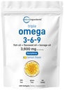 Ultra אומגה 3-6-9 3600 מ"ג פרי, 300 Borpless Softgels
