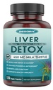 תוספת של חלב עבור Liver ניקוי Detox & תיקון, Liver תוספת עם 450 מ"ג חלב פריט תמצית (80% Silymarin) עבור Liver תמיכה ובריאות, GMO-חינם, 120 קפסולות Veggie (60 יום-Supply)