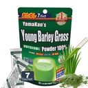 山本漢方製薬株式会社 YAMAKAN Green Juice with Barley Grass Powder, Super Greens Powder Rich in Daily Nutrients, Minerals, Vitamins & Plant-Based Protein for Women & Men from Japan, Non GMO 7 Count